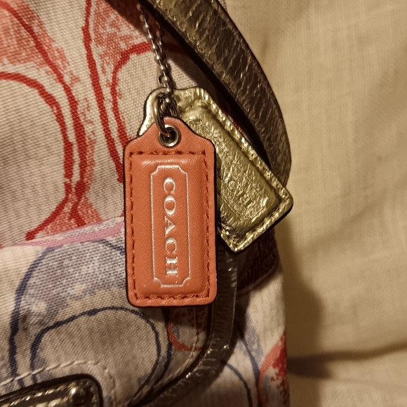 Multi colored Poppy Dream Coach Purse - Picture 4 of 7